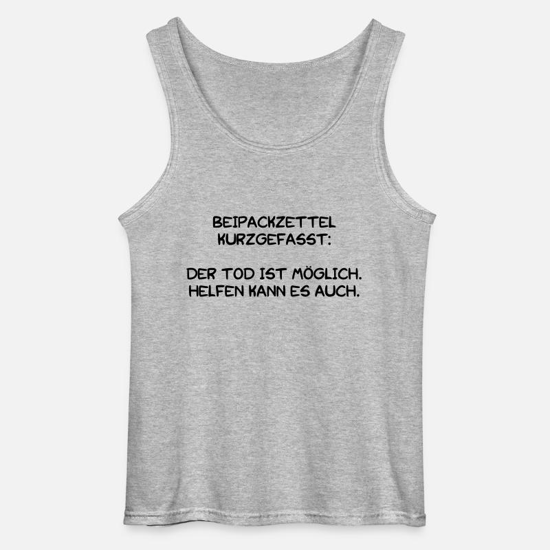 Beipackzettel - Gildan Männer Tank Top - Grau meliert