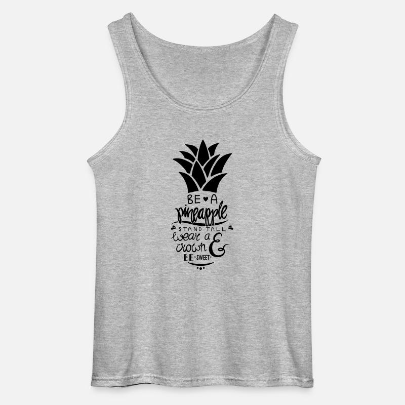 Be A Pineapple - Gildan Männer Tank Top - Grau meliert