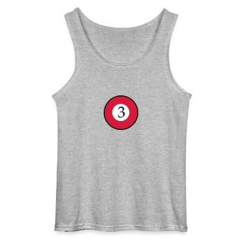 Billard - Gildan Männer Tank Top - Grau meliert - Vorne