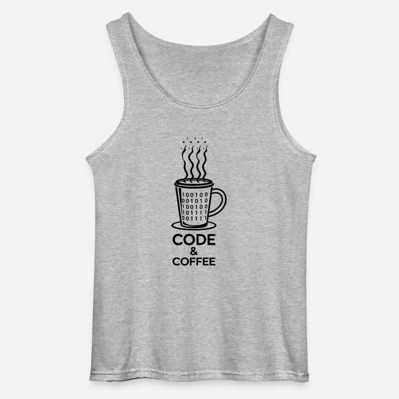Code & Coffee – Perfect Duo - Gildan Men’s Tank Top - sports grey