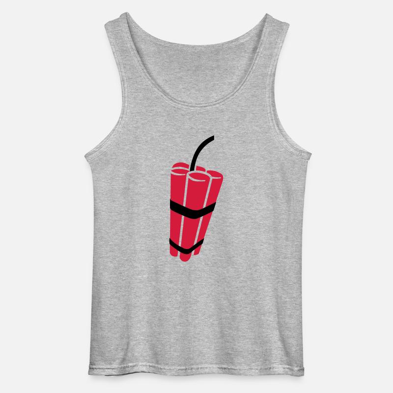 Dynamit - Gildan Männer Tank Top - Grau meliert