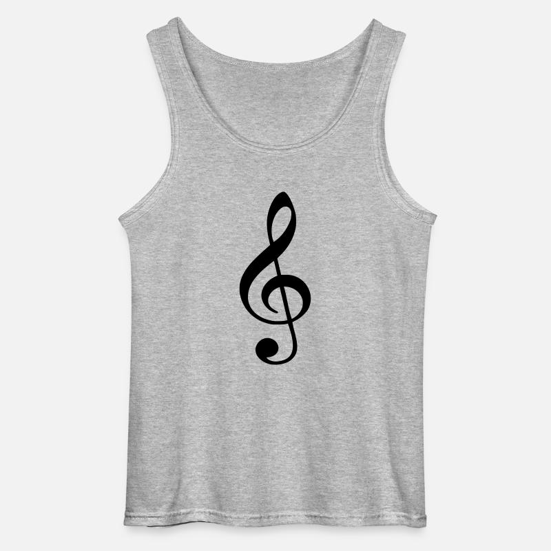 Note - Gildan Männer Tank Top - Grau meliert