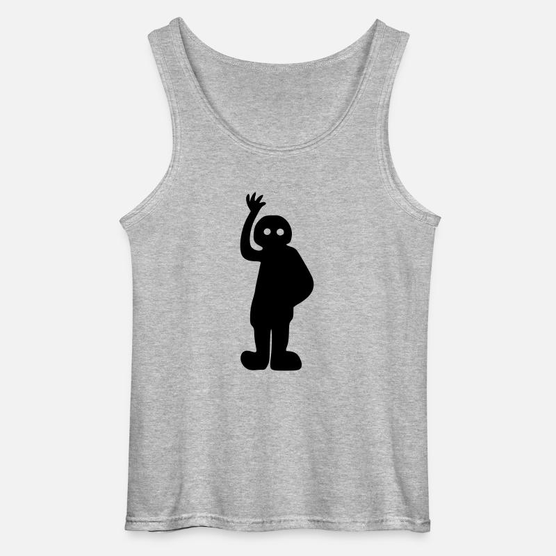 Nazca Astronaut - Gildan Männer Tank Top - Grau meliert