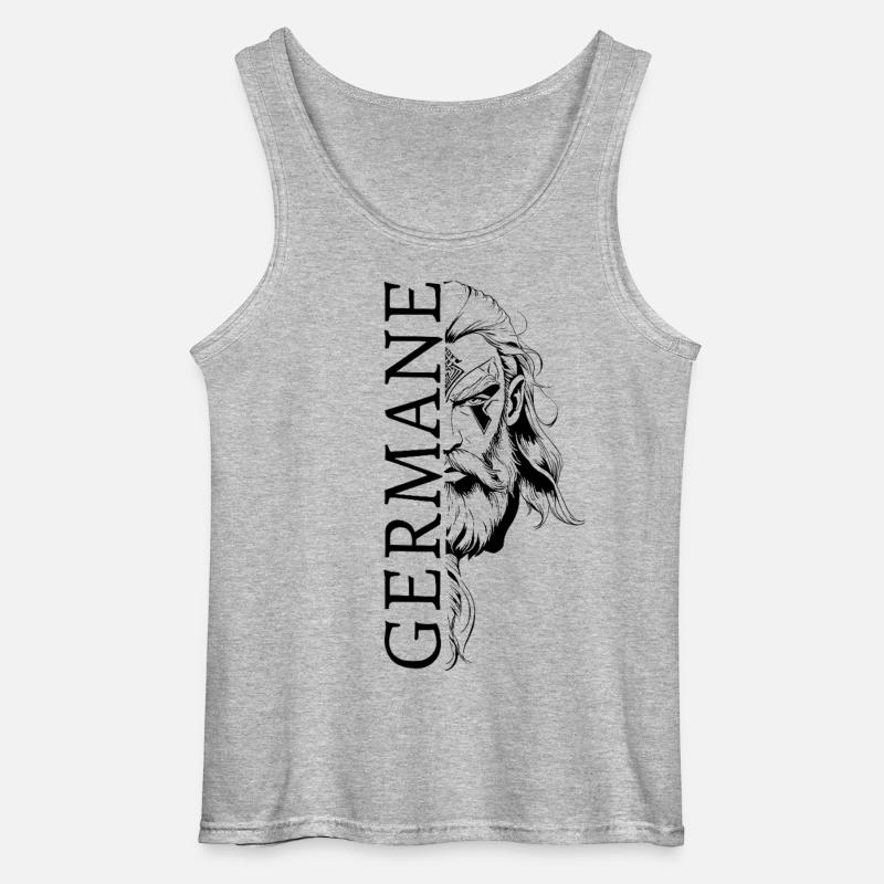 Germane Germanen Deutscher Germany Valhalla - Gildan Männer Tank Top - Grau meliert