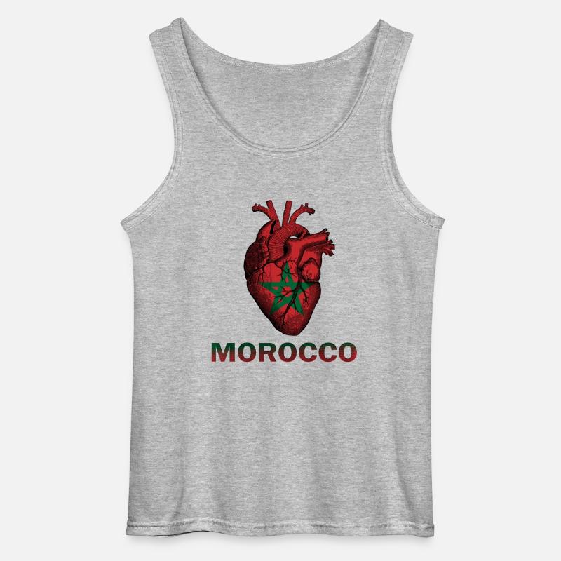 Morroco - Gildan Männer Tank Top - Grau meliert
