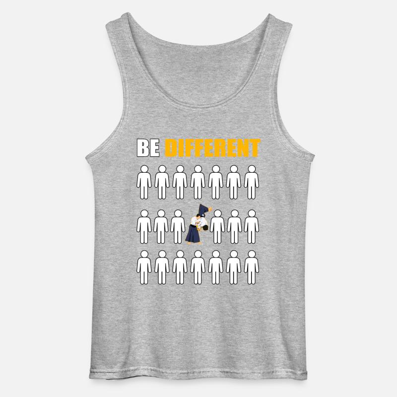 Sei anders Aikido - Gildan Männer Tank Top - Grau meliert