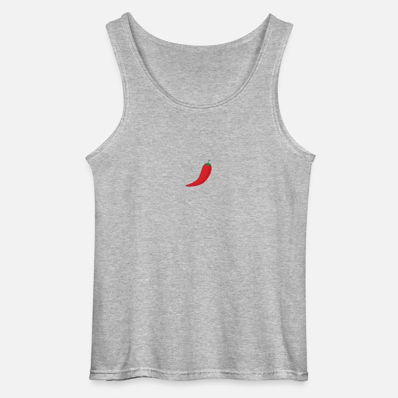 Peperoni - Gildan Männer Tank Top - Grau meliert