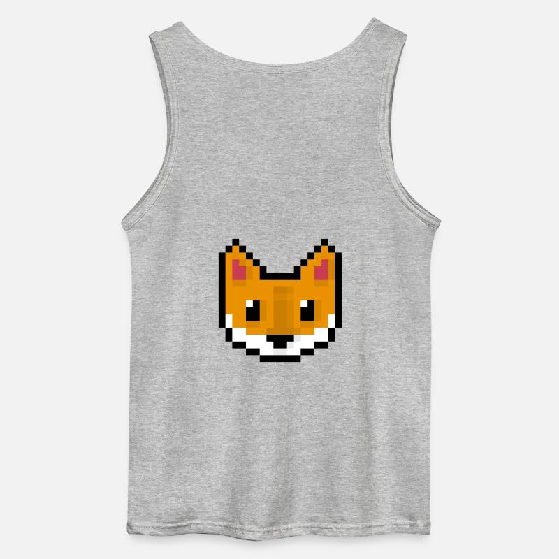 Fuchs - Gildan Männer Tank Top - Grau meliert