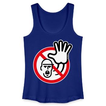 Warning Sign / Warning / Prohibition (Symbol / 3C) - Women’s Organic Tank Top - royal blue - Front