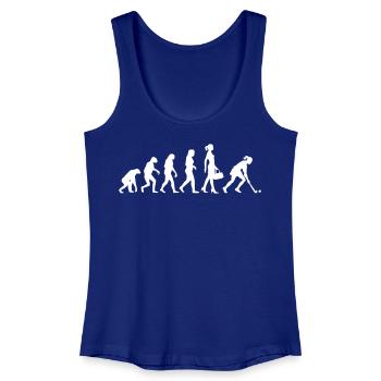 Evolution Hockey Frauen Hockeyspielerin - Frauen Bio Tank Top - Königsblau - Vorne