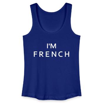 Im french - France - Women’s Organic Tank Top - royal blue - Front