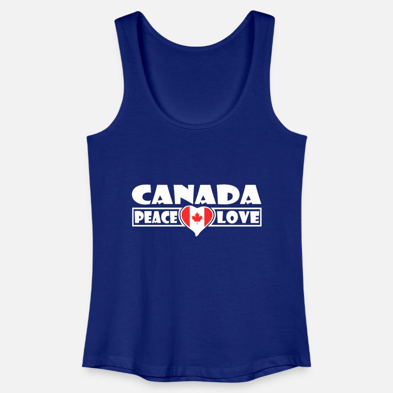 Canada - Økologisk tanktop til damer - kongeblå