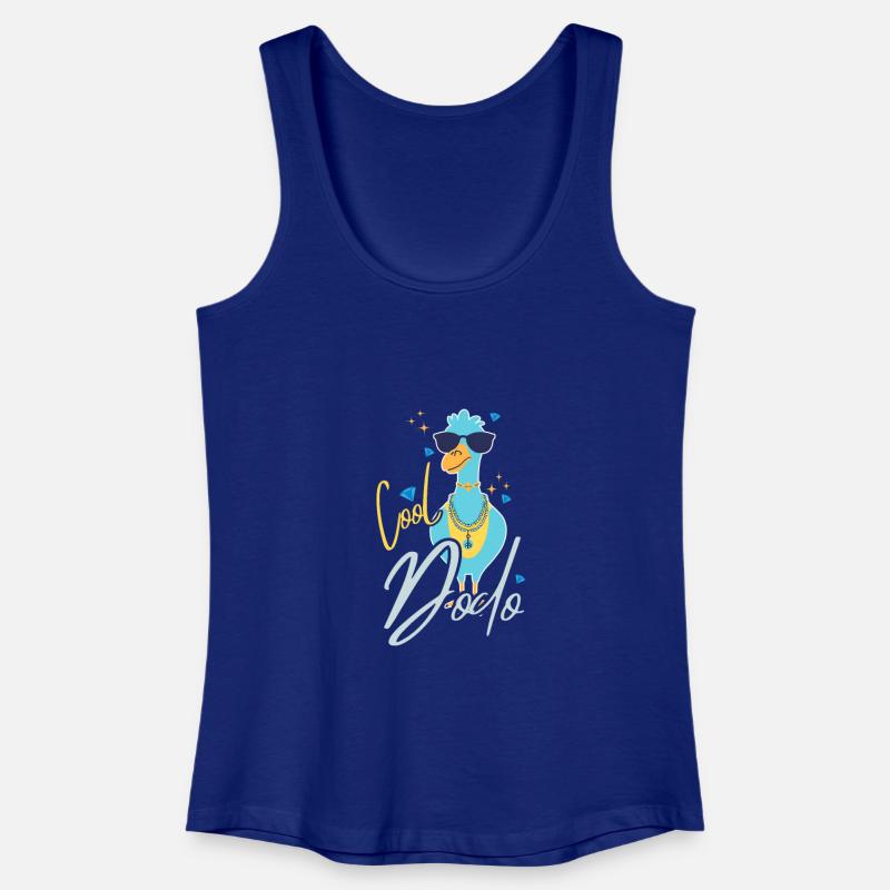 cool dodo funny comic style - Women’s Organic Tank Top - royal blue
