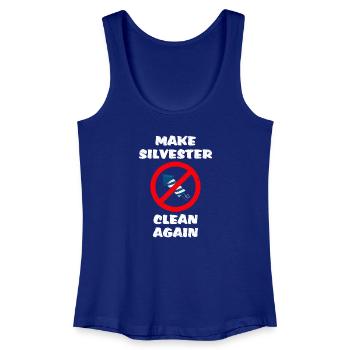 Anti fireworks against firecrackers - Women’s Organic Tank Top - royal blue - Front