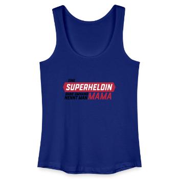 Superheld ohne Umhang Mama - Frauen Bio Tank Top - Königsblau - Vorne