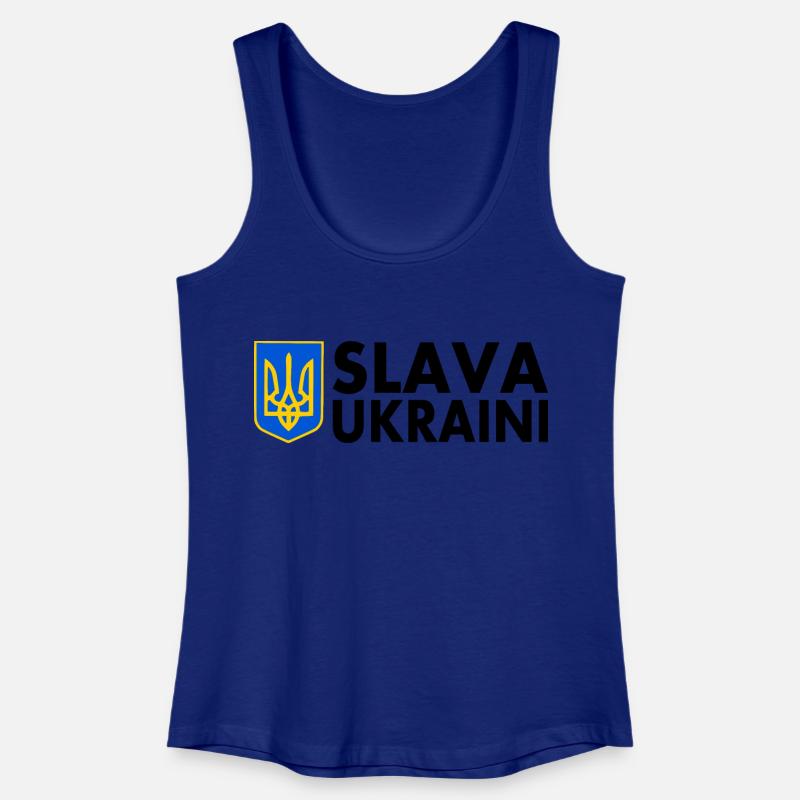 Slava ukraini - Top da donna ecologico - blu royal