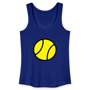 Balle de tennis - Débardeur bio Femme - bleu roi - Devant