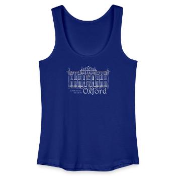 Oxford, Handzeichnung Clarendon-Gebäude, England - Frauen Bio Tank Top - Königsblau - Vorne