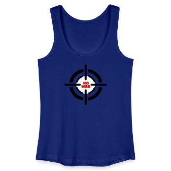 Kein Kriegsemblem - Frauen Bio Tank Top - Königsblau - Vorne