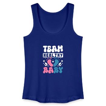 Team healthy baby - Frauen Bio Tank Top - Königsblau - Vorne