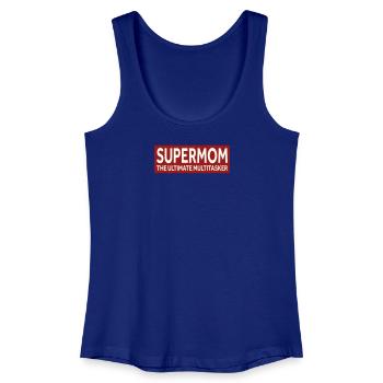 SUPERMOM - THE ULTIMATE MULTITASKER - Frauen Bio Tank Top - Königsblau - Vorne