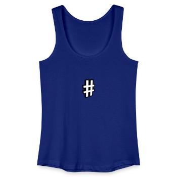 HASHTAG - Frauen Bio Tank Top - Königsblau - Vorne
