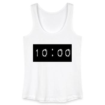 10:00 - Frauen Bio Tank Top - Weiß - Vorne