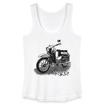 SIMSON Schwalbe KR51 - Frauen Bio Tank Top - Weiß - Vorne