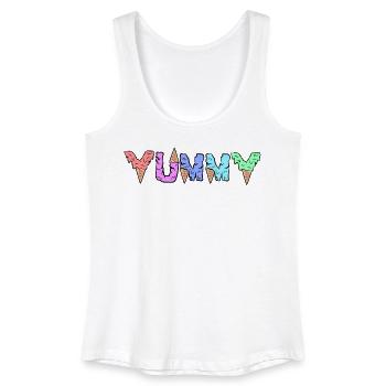 Eis Süßigkeiten Spruch Lecker Nachspeise - Frauen Bio Tank Top - Weiß - Vorne