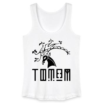 Schwarzwildtier-Totem - Frauen Bio Tank Top - Weiß - Vorne