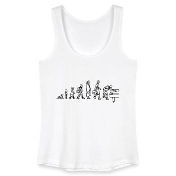 Billard Evolution - Frauen Bio Tank Top - Weiß - Vorne