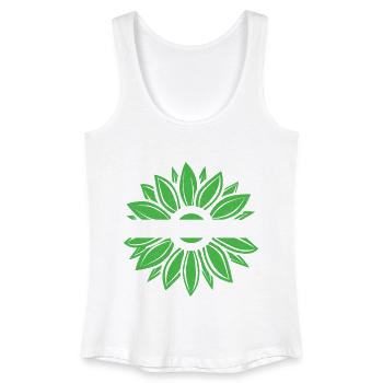 Bile Duct Cancer Awareness Sunflower - Women’s Organic Tank Top - white - Front