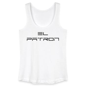 El Patron Lettering – Stylish Saying - Women’s Organic Tank Top - white - Front