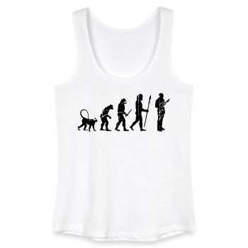 Entwicklung eines Ukulele Spielers - Frauen Bio Tank Top - Weiß - Vorne