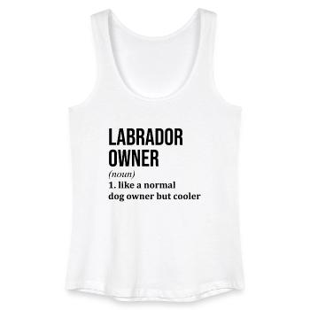 Labrador - Tank top bio mujer - blanco - delante