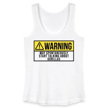 Gorilla - Frauen Bio Tank Top - Weiß - Vorne