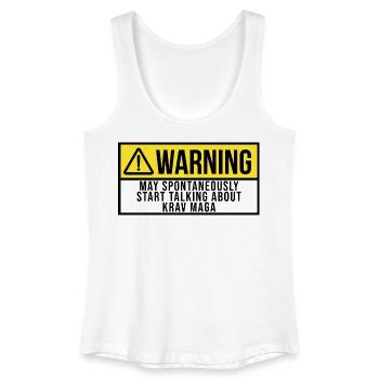 Krav Maga Krav Maga Krav Maga - Frauen Bio Tank Top - Weiß - Vorne