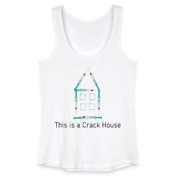 Crack House - Women’s Organic Tank Top - white - Front