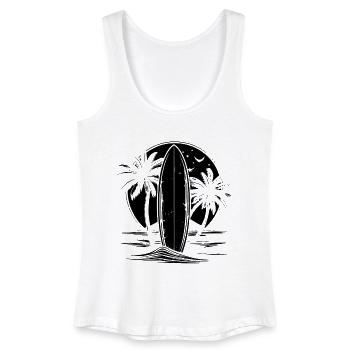 Graphismes de surf - Débardeur bio Femme - blanc - Devant