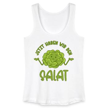 Jetzt haben wir den Salat - Frauen Bio Tank Top - Weiß - Vorne