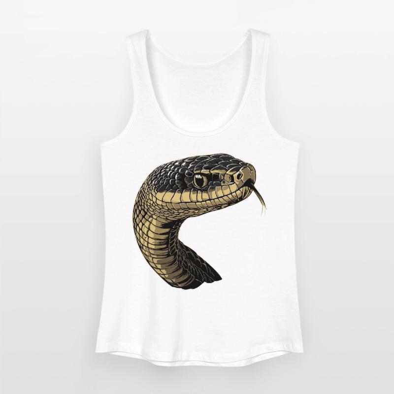 Serpent Python Cobra Mamba Serpent à sonnettes Serpent Débardeur bio Femme