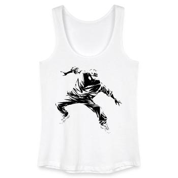 B Boy Grafik - Frauen Bio Tank Top - Weiß - Vorne