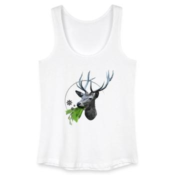 Deer vomits Corona viruses - Women’s Organic Tank Top - white - Front