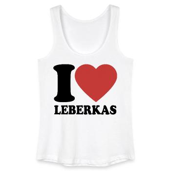 I Love Leberkäs - Heart - Meat loaf - Women’s Organic Tank Top - white - Front
