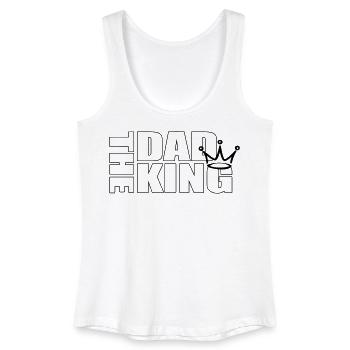 The Dad King – Crowned Father Statement Design - Frauen Bio Tank Top - Weiß - Vorne