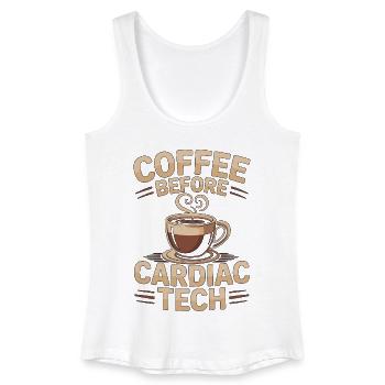 Cardiac Tech Coffee Cath Lab Tech Coffee Lover - Frauen Bio Tank Top - Weiß - Vorne