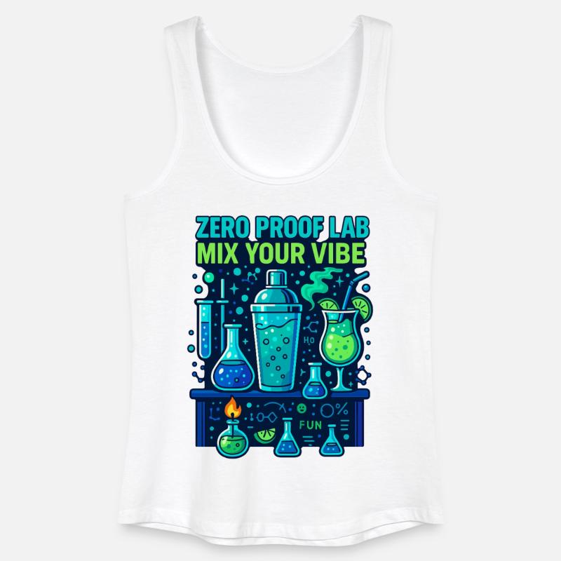Zero Proof Lab, Mocktail Chemistry - Women’s Organic Tank Top - white