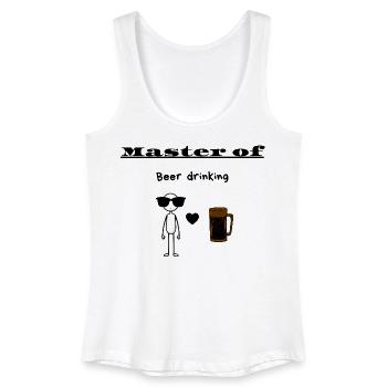 Maître de la bière - Débardeur bio Femme - blanc - Devant