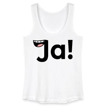 Positive Antwort JA - Frauen Bio Tank Top - Weiß - Vorne