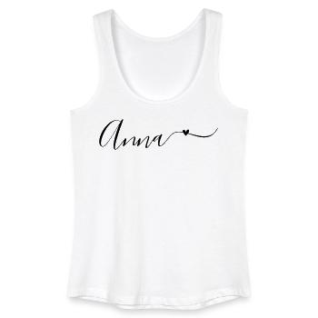 Anna Name Vorname Dekorativ - Frauen Bio Tank Top - Weiß - Vorne